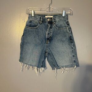 PacSun Blue Distressed Jean Shorts